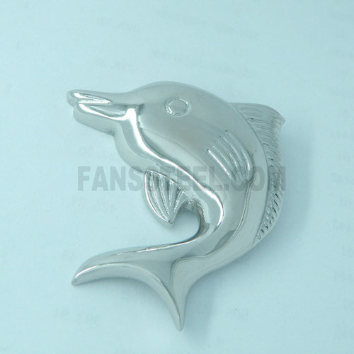 FSP03W32 jumping Dolphin Pendant 